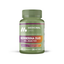 Berberina duo HCL + Óleo TCM 2500mg Cápsulas +  Softgels