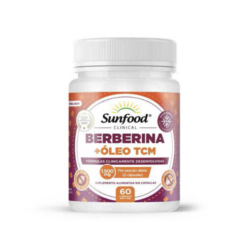 Berberina HCL + Óleo TCM 1500mg Softgels